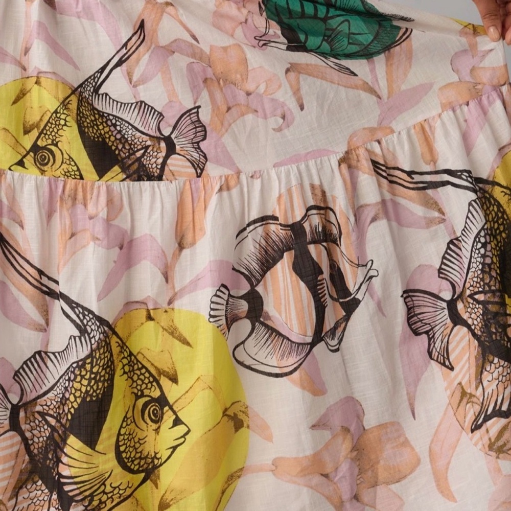Anthropologie Dress | Pia Binazzi Tiered Maxi Dress - Picture 3 of 4